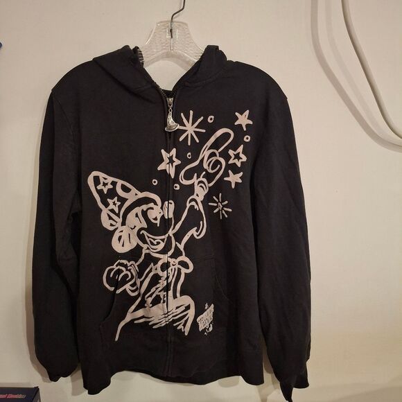 Disney Parks Black Hoodie Jacket WDW - Picture 1 of 10
